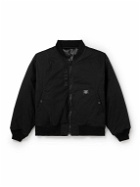 WTAPS - 08 Logo-Appliquéd Padded Cotton-Blend Shell Bomber Jacket - Black