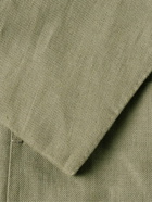 Zegna - Slim-Fit Oasi Lino Twill Suit Jacket - Green