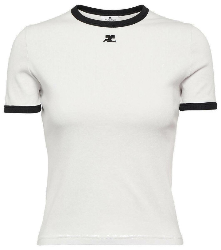 Photo: Courrèges Reedition logo cotton T-shirt