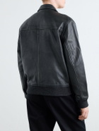 Officine Générale - Cesario Grained Leather Jacket - Black