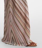 Missoni Sequined one-shoulder lamé maxi dress