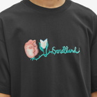 Soulland Men's Flower Logo T-Shirt in Black