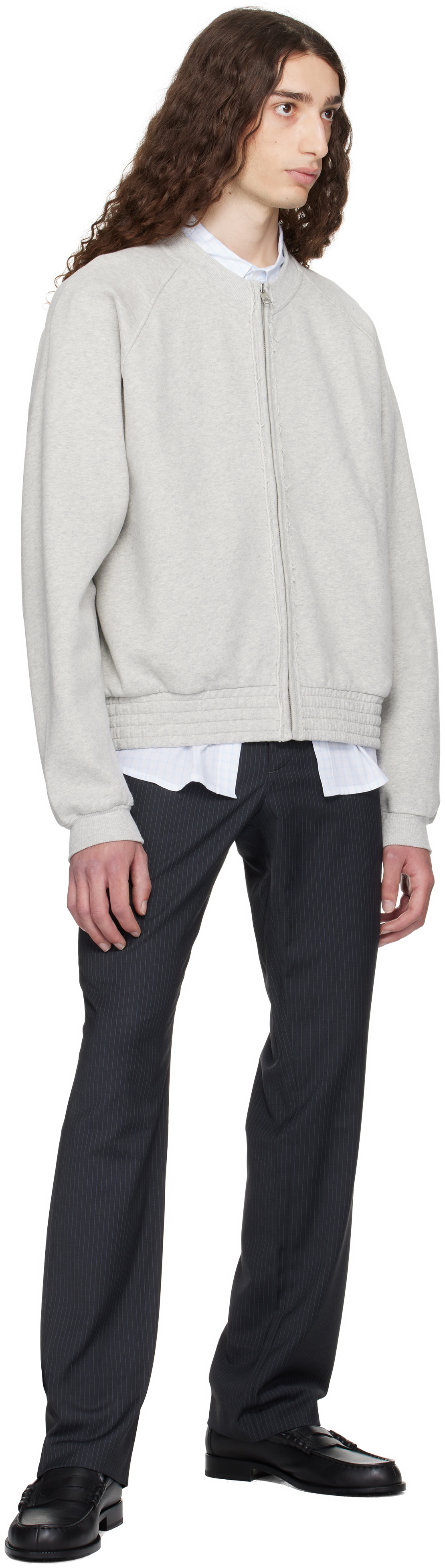 Paloma Wool Gray Nila Raglan Sleeve Jacket