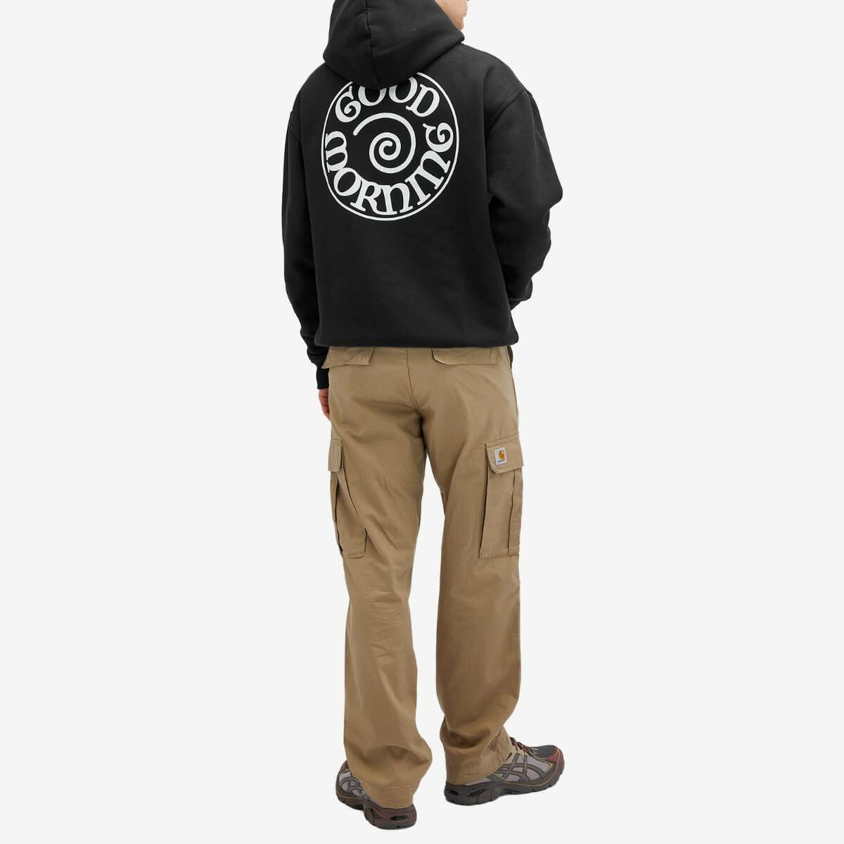 Good Morning Tapes Men's Spiral Logo Hoodie in Black