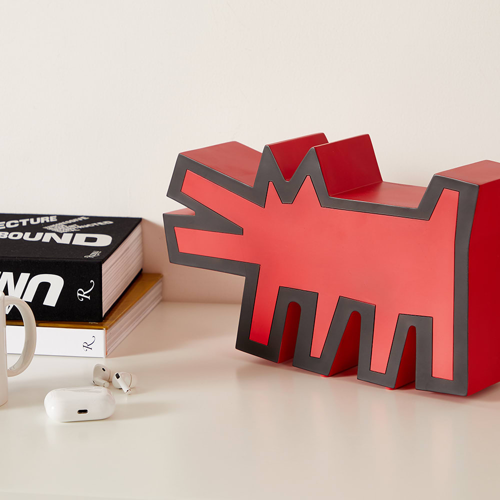 メディコムトイ 【Barking Dog STATUE WHITE 】フィギュア Keith Haring Barking Dog (White Version) Statue by Medicom