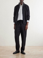 James Perse - Linen-Blend Blouson Jacket - Black