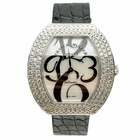 Franck Muller Infinity Quartz Diamond White Dial Ladies Watch 3535 QZ A D3-BLK