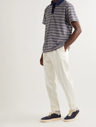 Howlin' - Wild Thing Striped Cotton-Blend Terry Polo Shirt - Blue