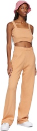Victor Glemaud Orange Wool Lounge Pants