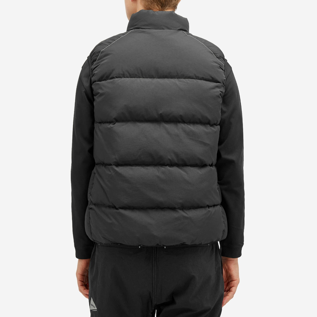 Gramicci Men's x and wander Down Vest in Black Gramicci