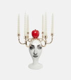 Fornasetti Sul Tardi candle holder with scented candles
