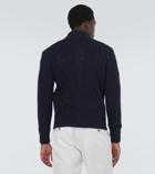 Brunello Cucinelli Cable-knit cashmere zip-up sweater