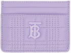 Burberry Purple Lola Card Holder
