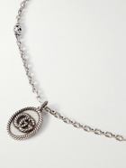 GUCCI - Burnished Sterling Silver Pendant Necklace