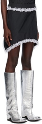 FIDAN NOVRUZOVA Black Asymmetric Miniskirt