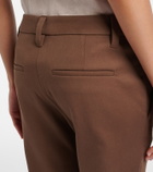 Brunello Cucinelli Cotton-blend slim pants