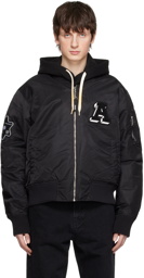 Axel Arigato Black Annex Reversible Bomber Jacket