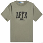 AFFIX Men's Varsity T-Shirt in Soft Green