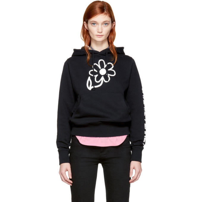 Photo: Ashley Williams SSENSE Exclusive Black Flower Hoodie