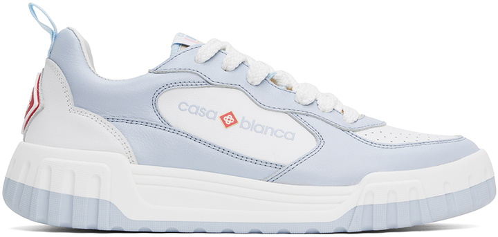Photo: Casablanca Blue & White 'The Court' Sneakers