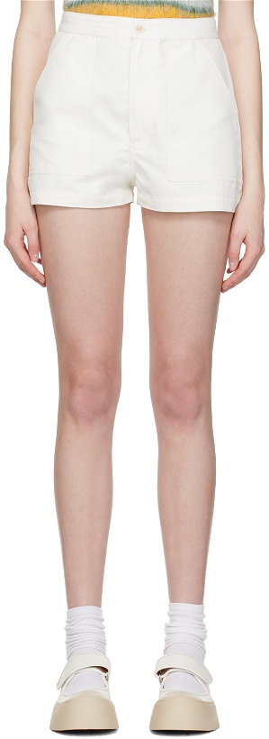 Photo: Marni Off-White Flared Shorts