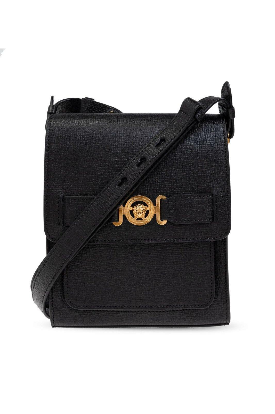ショルダーバッグ Versace Black Leather Medusa Biggie Crossbody Bag Medusa Biggie Crossbody Bag Black,Gold | VERSACE US