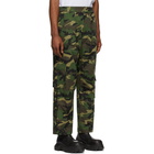 Juun.J Khaki Camouflage Cargo Pants