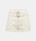 Xu Zhi Belted linen shorts