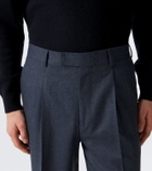Zegna Wool flannel straight pants