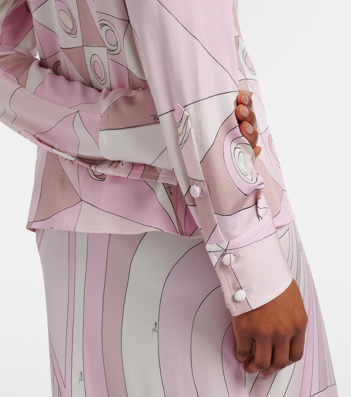 Pucci Occhi satin jersey shirt