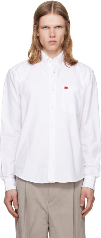 Photo: Hugo White Cotton Oxford Shirt
