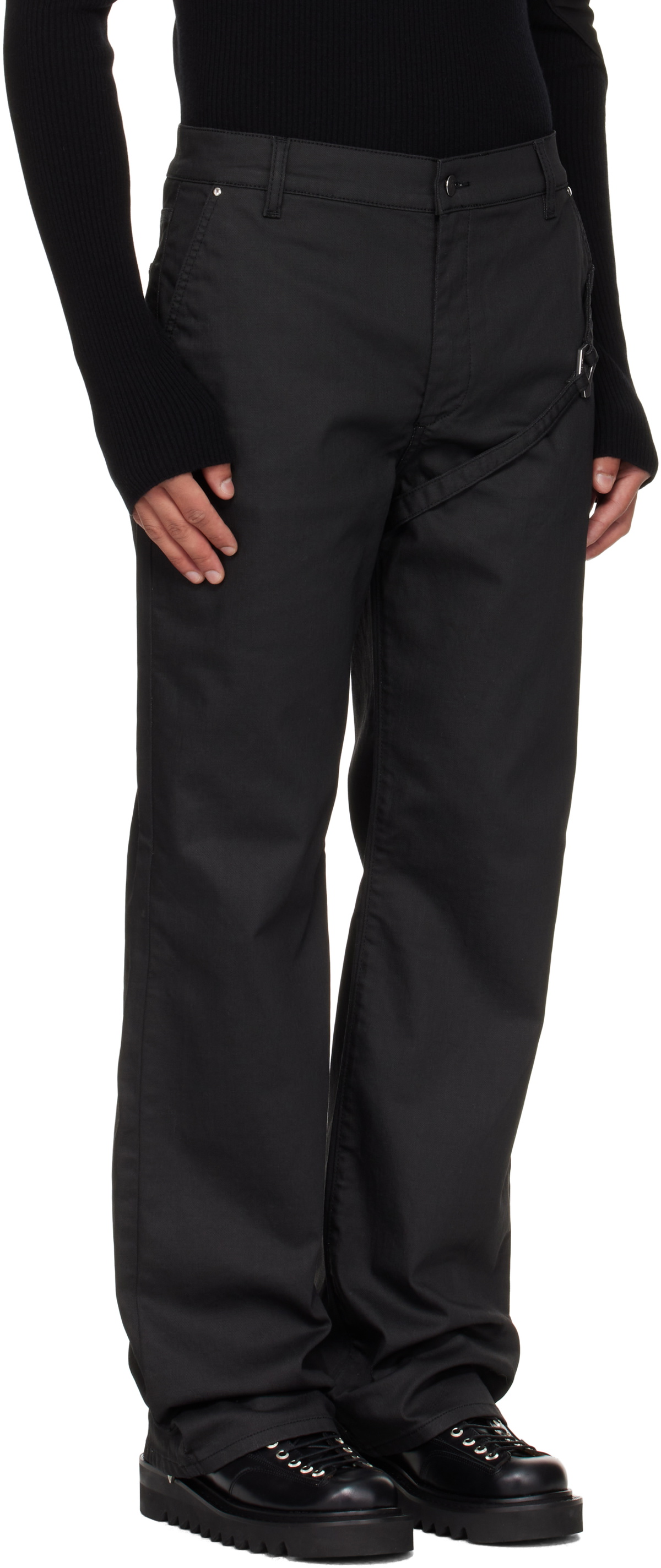 HELIOT EMIL Black Transmittance Jeans