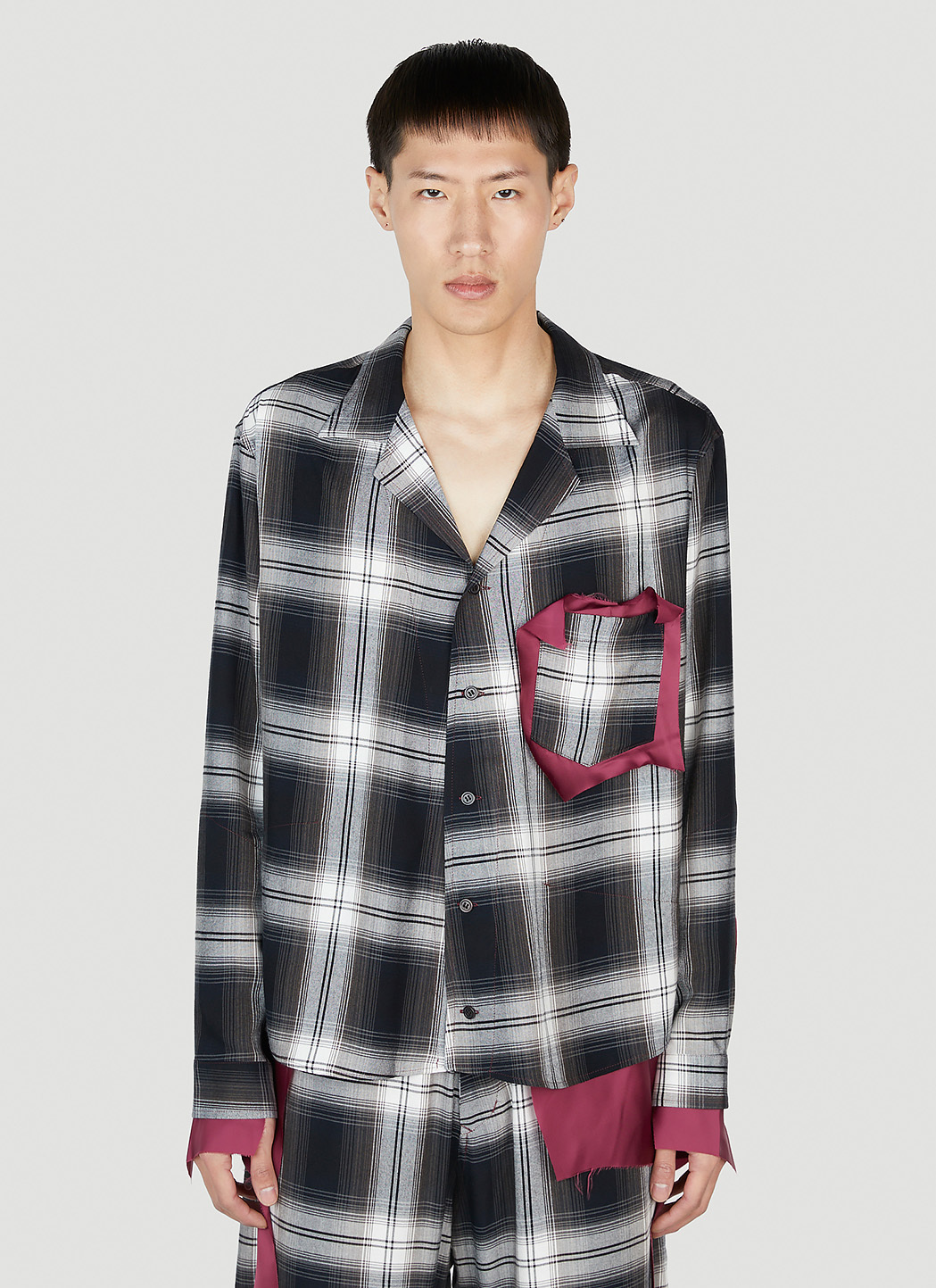 Sulvam Open Collar Shirt