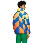 ERL Blue and Yellow Down Ski Jacket