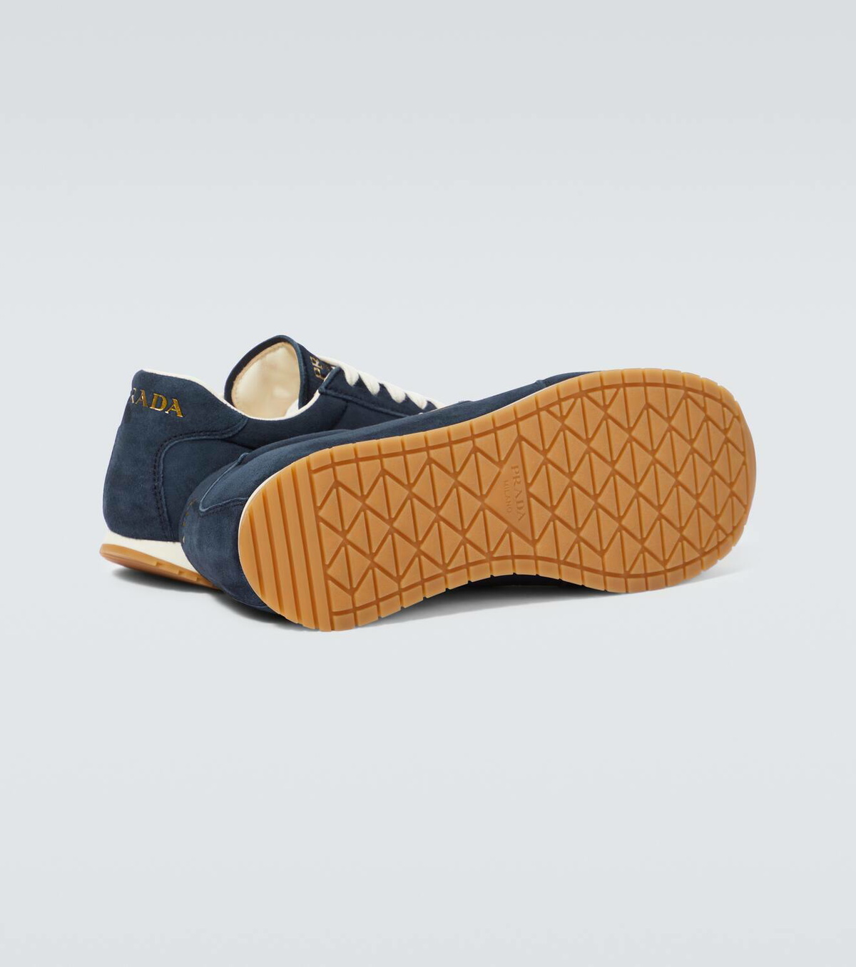 PRADA Rank Navy Suede /Fabric Sneakers UK 10.5 US 11.5 NIB AUTHENTIC Prada Men main image 3