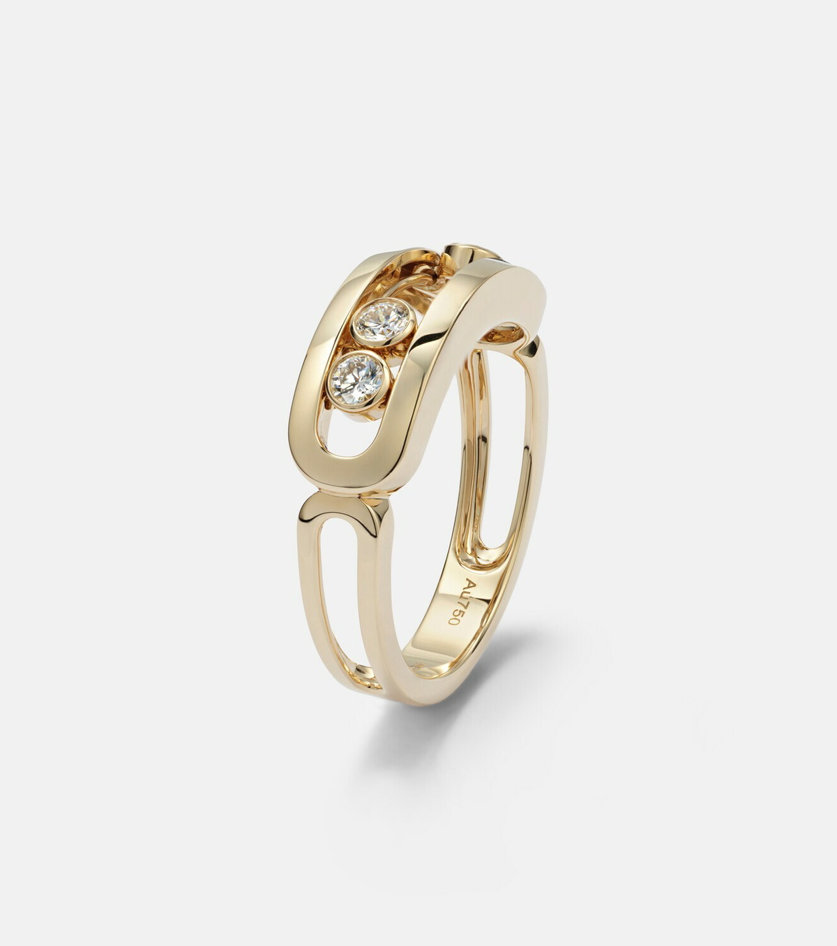 Messika Move Classique 18kt gold ring with diamonds
