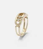 Messika Move Classique 18kt gold ring with diamonds