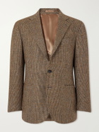 J. Mueser - Waverly Herringbone Virgin Wool-Tweed Blazer - Brown