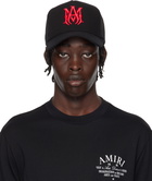 AMIRI Black & Red MA Logo Trucker Cap