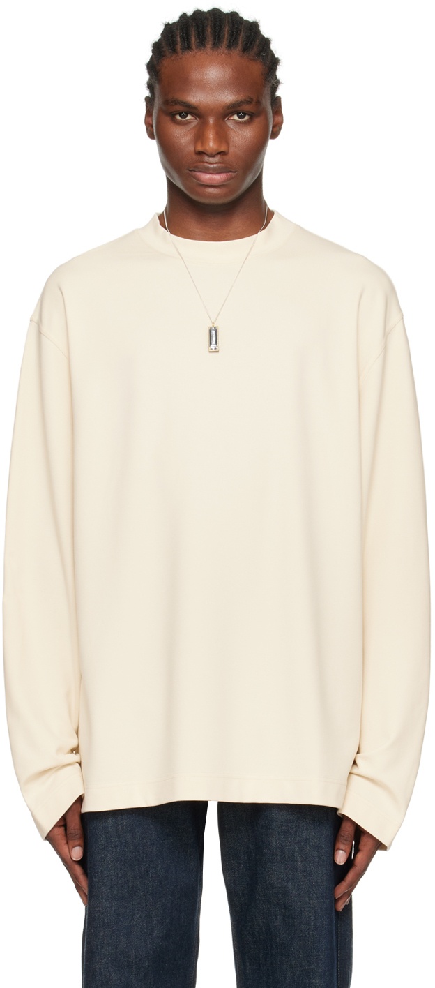 Photo: LEMAIRE Off-White Dropped Shoulder Sweatshirt