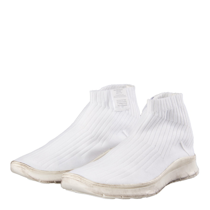 Photo: Knit Sock Boot - White