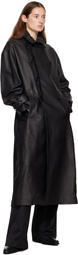 Ann Demeulemeester Black Ansa Double-Breasted Trench Coat