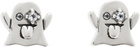 Stolen Girlfriends Club Silver Ghost Stud Earrings