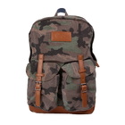 MC2 Saint Barth Military Green Camouflage Canvas Backpack