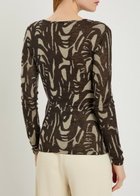 Joseph Villa Patterned Cashmere top Beige