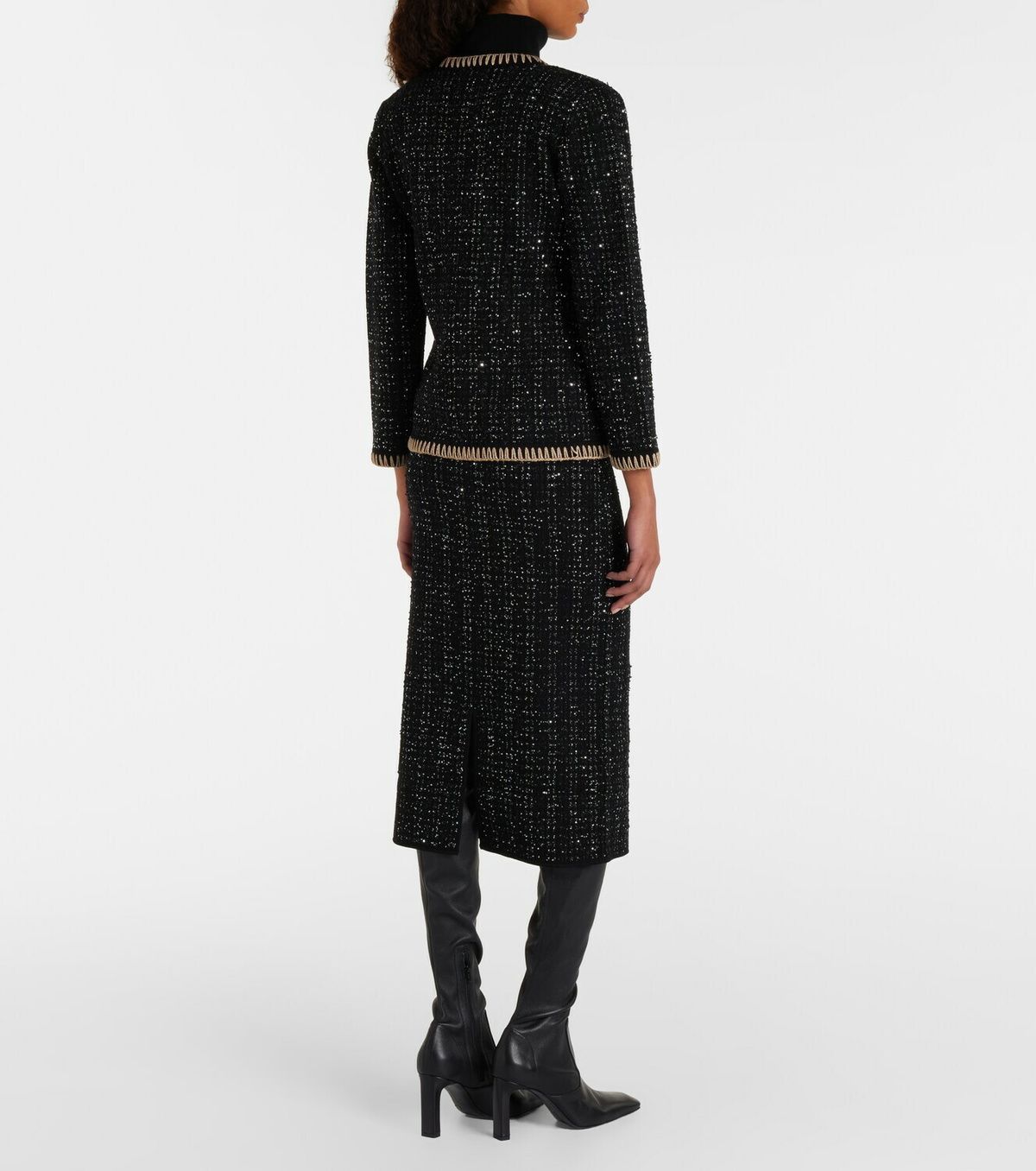 Veronica Beard Corbin tweed midi skirt