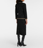 Veronica Beard Corbin tweed midi skirt