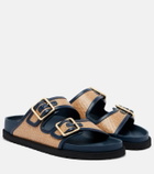 Birkenstock 1774 Arizona leather-trimmed woven sandals