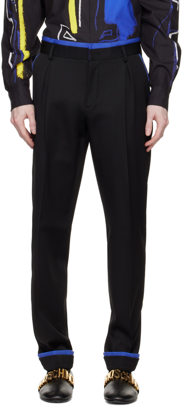 Moschino Black Layered Trousers