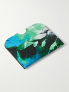 Acne Studios - Elmas Logo-Print Tie-Dyed Leather Cardholder